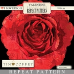 Valentine Digital Repeat Pattern #10 Red Rose