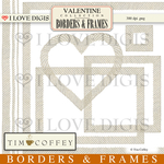 Valentine Borders & Frames Lace Ivory